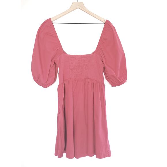 Anthropologie Red Puff-Sleeve Sweetheart Mini Dress - New - Medium - Picture 5 of 14